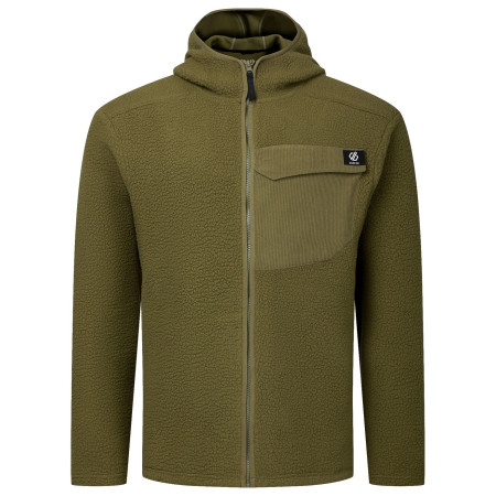 Pánska mikina Dare 2b Firn Hooded Borg Fleece zelená MartiniOlive