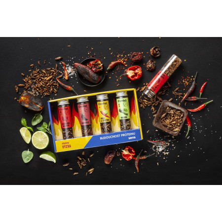 Jedlé cvrčky Sens Pálivé chrumkavé a pražené cvrčky - Wasabi