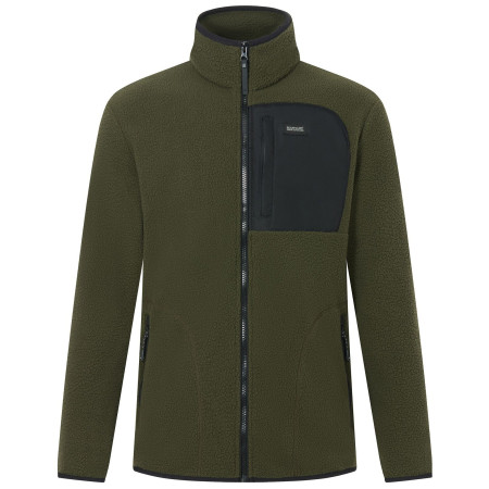 Pánska funkčná mikina Regatta Frankie Borg khaki/čierna DarkKhak/Blk