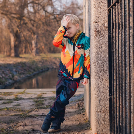 Detská softshellová bunda WAMU Mountain Bike