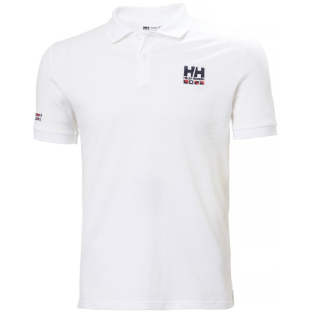 Pánske tričko Helly Hansen Messina Graphic Fitted Polo biela 002 WHITE