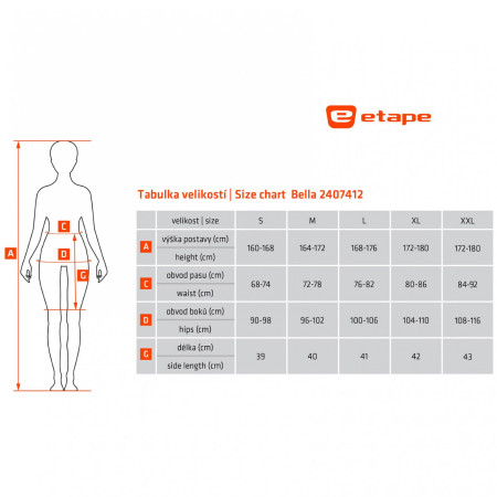 Dámska cyklistická sukňa Etape Bella