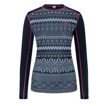 Dámske tričko Kari Traa Live Ls modrá ROYA / DARK NAVY BLUE