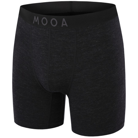 Pánske boxerky MOOA MerinoSilk 6in čierna black melange