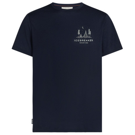 Pánske tričko Icebreaker Men Merino 150 Tech Lite SS Tee Peaceful Pass tmavomodrá Midnight Navy