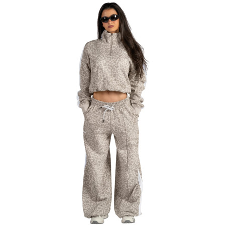 Dámska mikina Nebbia Half-Zip Leopard Sweatshirt Primal