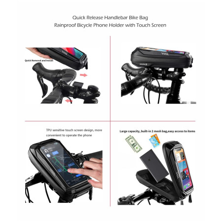 Vodotesné puzdro Swissten WATERPROOF BIKE HOLDER