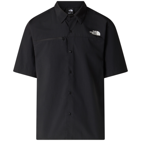 Pánska košeľa The North Face Packable Short Sleeve Shirt čierna TNF BLACK