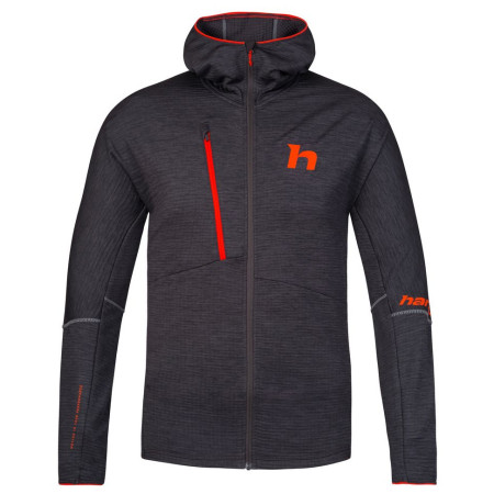 Pánska mikina Hannah Niro Hoody čierna anthracite mel