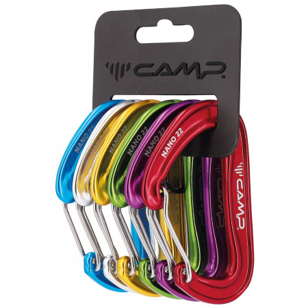 Karabíny Camp Nano 22 Rack Pack - 6 Pcs