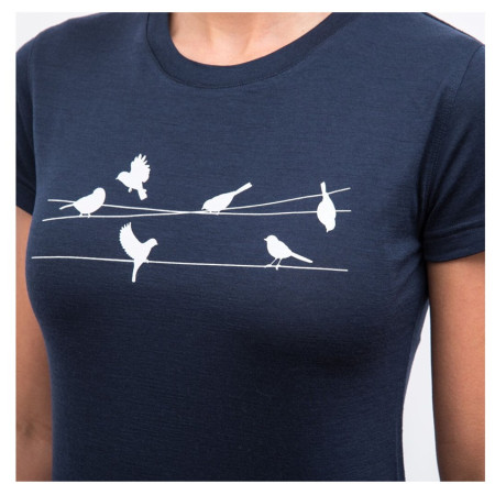 Dámske funkčné tričko Sensor Merino Active Songbirds