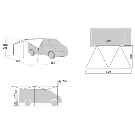 Prístrešok Easy Camp Lom Tri Canopy II.