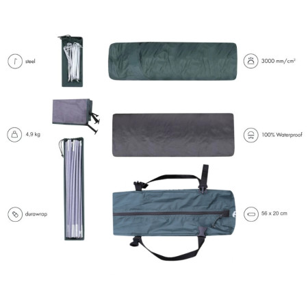 Stan pre 4 osoby Zulu Dome 4 Plus Black