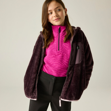 Detská mikina Dare 2b Powder Fleece Hucklbr/PkHz