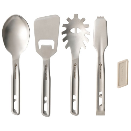Súprava príborov Sea to Summit Detour Stainless Steel Utensil Set 4 Piece strieborná Stainless Steel Grey