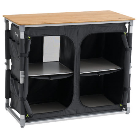 Kuchyňa Outwell Padres XL Storage Unit čierna/hnedá Shadow Grey
