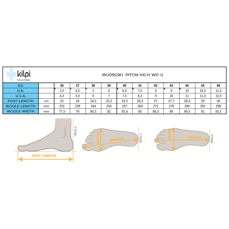 Pánske trekové členkové topánky Kilpi Piton High Wp-U