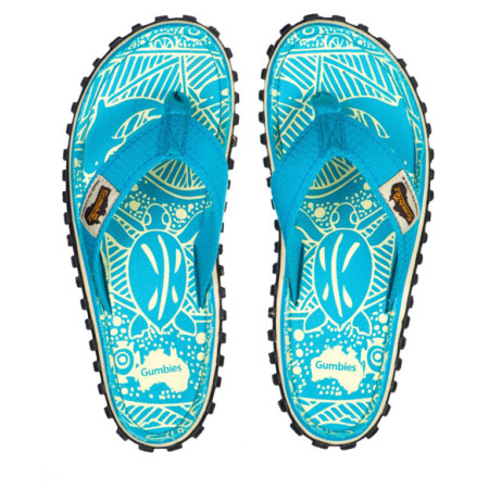 Dámske žabky Gumbies Islander Turquoise Pattern