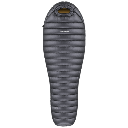Páperový spacák Hannah Loft 400 195 cm sivá Ebony