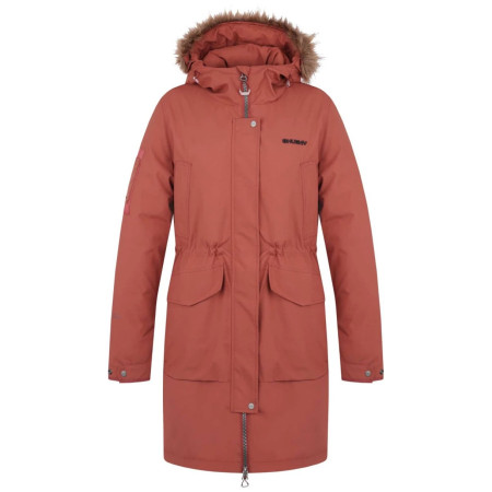 Dámsky kabát Husky Nelidas L červená fd. bordo