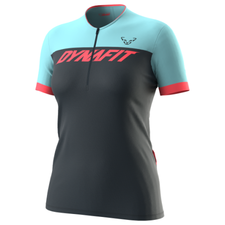 Dámsky cyklistický dres Dynafit Ride Light 1/2 Zip SS Tee W modrá/čierna blueberry MARINE BLUE/8050
