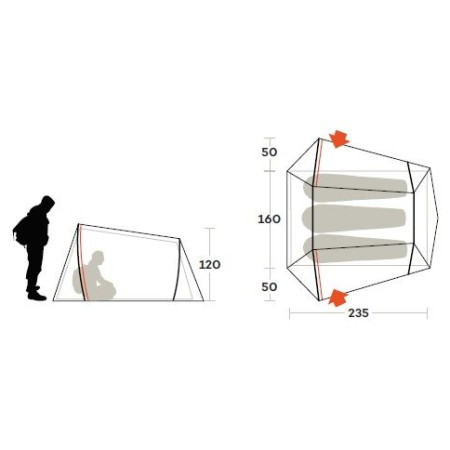 Ultraľahký stan Ferrino Lightent 3 Pro