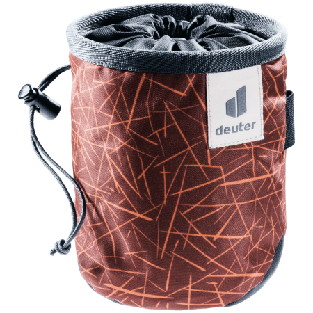 Vrecko na magnézium Deuter Gravity Chalk Bag I červená graphite mountain-redwood