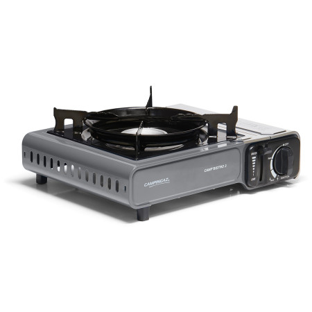 Plynový varič Campingaz Bistro 3 - černý, uložení náhradní CV, 2 pojistky