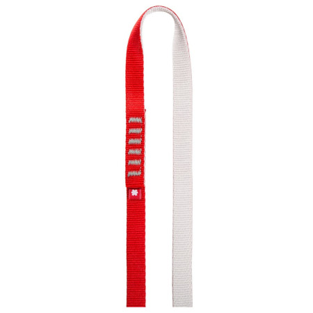 Slučka Ocún O-SLING ECO-PES 16 mm 100 cm biela/červená