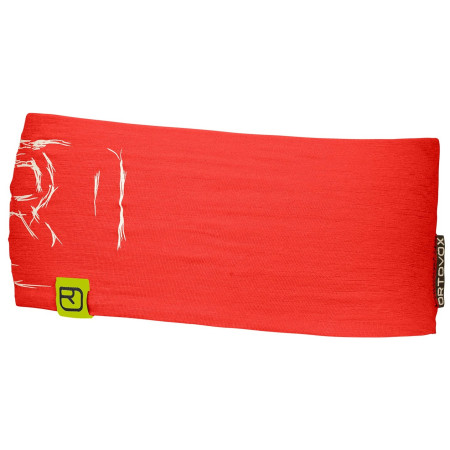 Čelenka Ortovox 120 Tec Logo Headband červená Coral