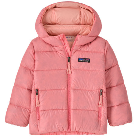 Detská bunda Patagonia Baby Hi-Loft Down Sweater Hoody - PCKP ružová Punchy Pink