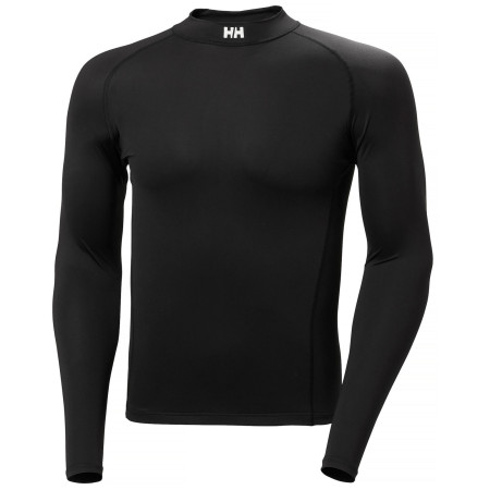 Pánske funkčné tričko Helly Hansen Waterwear Rashguard čierna 990 BLACK