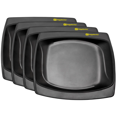Sada tanierov Ridge Monkey DLX Standard Plate Four Pack