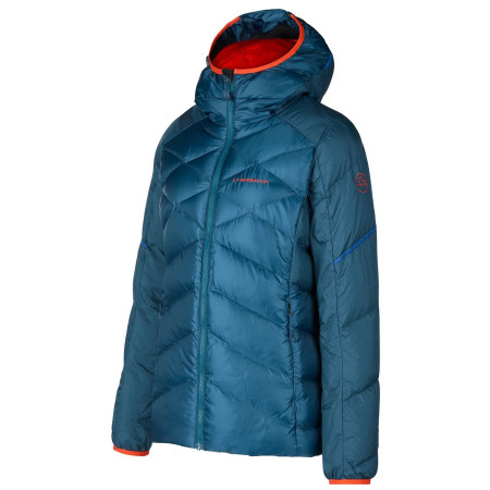 Dámska bunda La Sportiva Bivouac Down Jkt W modrá/červená Storm Blue/Cherry Tomato