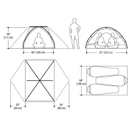 Ultraľahký stan Marmot Tungsten UL 3P