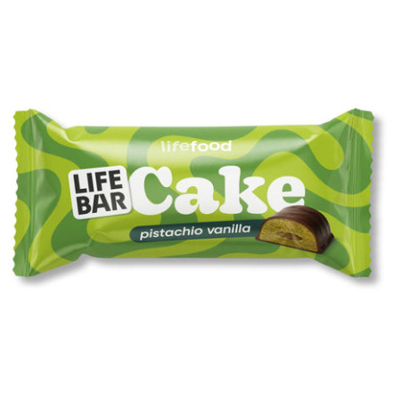 Tyčinka Lifefood Cake pistácia a vanilka BIO (35 g)