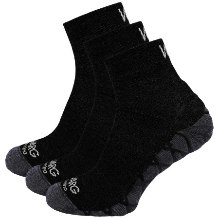 Ponožky Warg Endurance Merino Mid 3-pack čierna Black