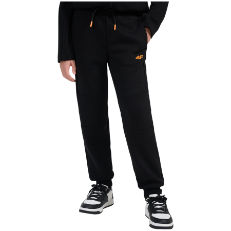 Detské tepláky 4F Trousers Cas M1766 Deep Black čierna Deep Black