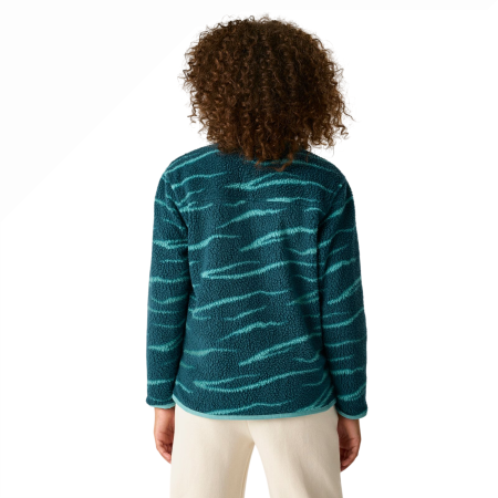 Detská funkčná mikina Regatta Junior Frankie Warm Fleece Mediterranea Zebra