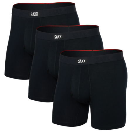 Boxerky Saxx Vibe Xtra Soft Comfort Boxer Brf Fly 3Pk čierna black