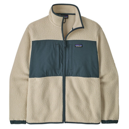 Pánska mikina Patagonia M's Retro Pile Patch Jkt béžová/zelená Pelican