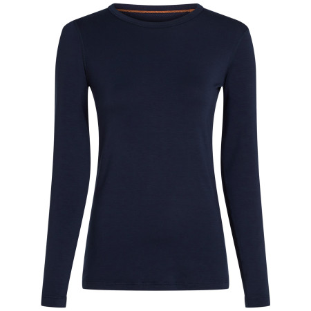 Dámske funkčné tričko Icebreaker Women Merino Blend Core Midweight LS Crewe tmavomodrá Midnight Navy