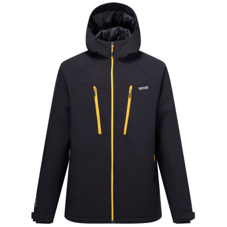 Pánska zimná bunda Regatta Highton Stretch Padded Jacket čierna/žltá Black(Sunst)