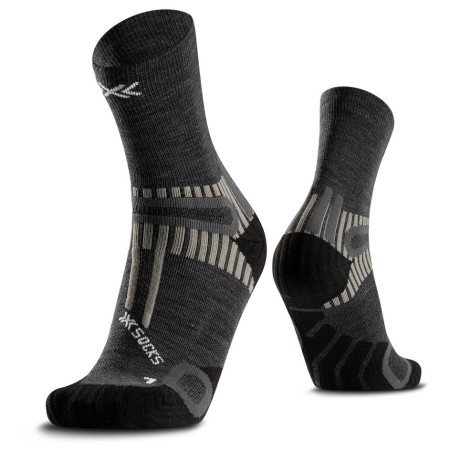 Ponožky X-Socks Hike Perform Merino Ankle sivá