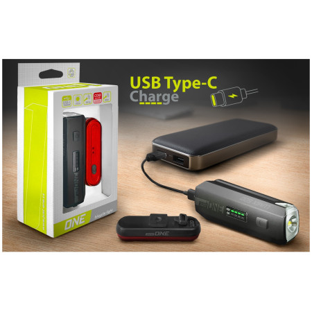 Predné/zadné svetlo Just One Lumix 500 Set