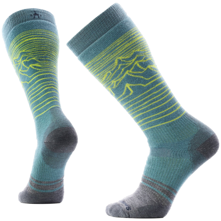 Lyžiarske ponožky Smartwool Snowboard Full Cushion Iguchi OTC Socks zelená Dusty Teal