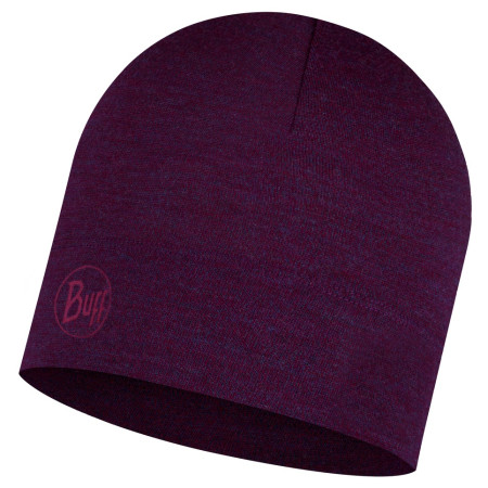 Čiapka Buff MW Merino Wool Hat fialová PurplishMelange