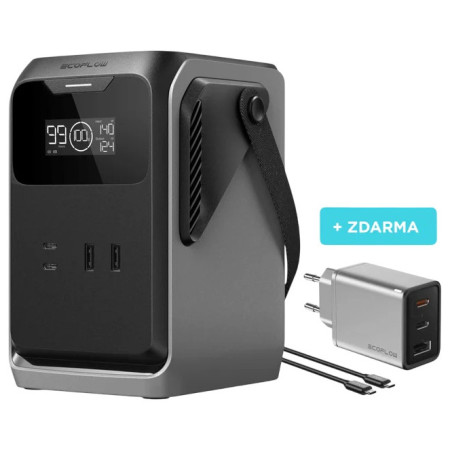 Nabíjacia stanica EcoFlow Trail 200 čierna/sivá šedivá, černá