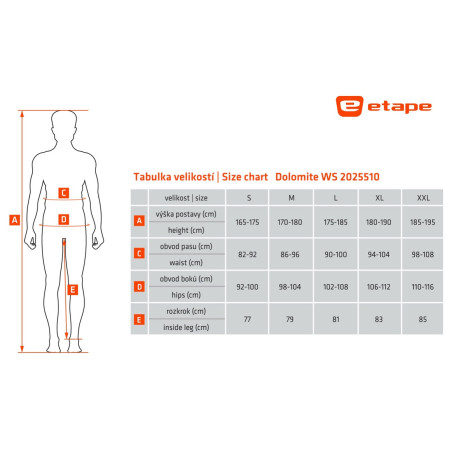 Pánske nohavice Etape Dolomite 2.0