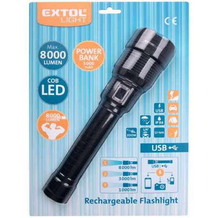 Svietidlo Extol 60W COB LED 8000lm